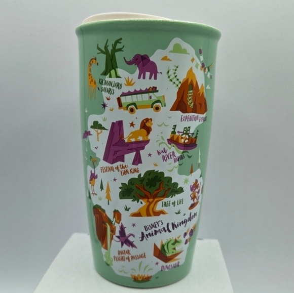 Starbucks Walt Disney World Animal Kingdom Mint Green Tumbler Cup Mug - Picture 4 of 12